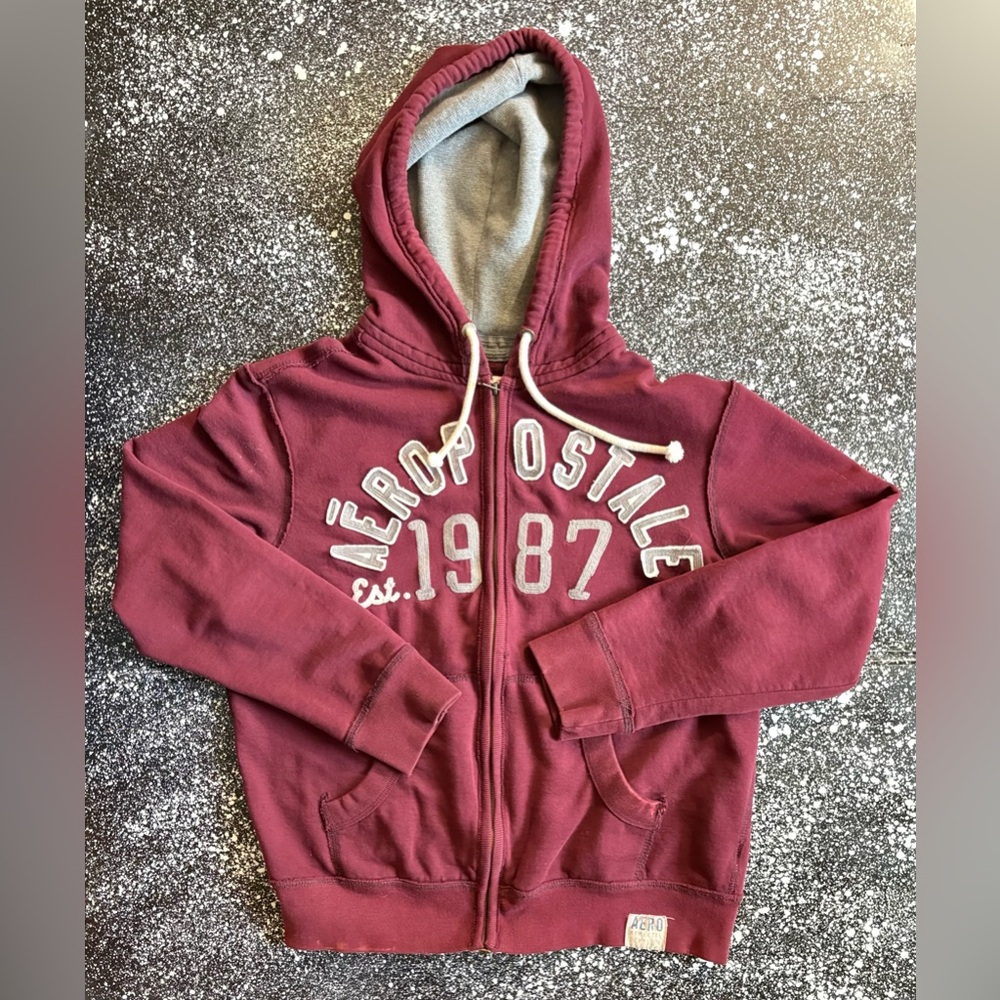 Aeropostale Full Zip Hoodie Men’s Size Large - Picture 2 of 4